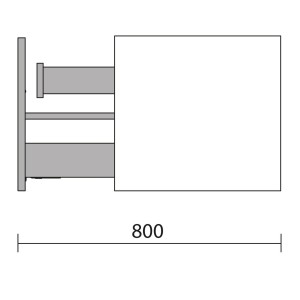 Meuble de salle de bain BIBA 900 1 tiroir et 1 tiroir intérieur CHÊNE NATUREL - SALGAR 103021 