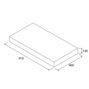 Plan De Toilette Domus 900 Pour Plan Vasque À Poser Chêne Africain 908 X 100 X 460 Mm - SALGAR 113884 