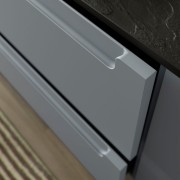 Meuble de salle de bain MONTERREY 1200 2 tiroirs métal.Blue Fog 1197x540x450mm - SALGAR 96529 