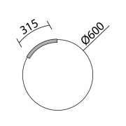 Applique CIRCUS 315 (10,8 W - 4000ºK) IP44 315 mm - SALGAR 103349 