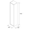 Colonne Optimus Chêne Naturel - SALGAR 104167 