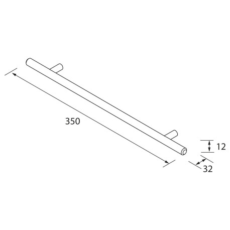Poignée Hamac D12 Cr-Br350/256 - SALGAR 66505 
