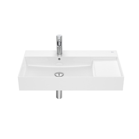 Lavabo square mural avec trop-plein Inspira blanc - ROCA A32752B000