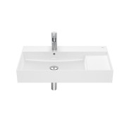Lavabo square mural avec trop-plein Inspira blanc - ROCA A32752B000
