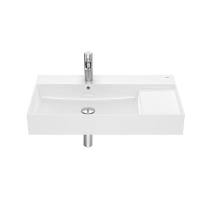 Lavabo square mural avec trop-plein Inspira blanc - ROCA A32752B000