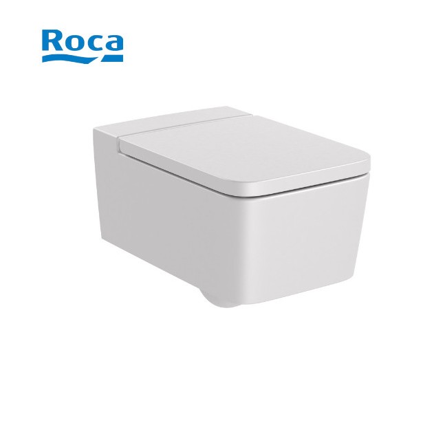 Cuvette de WC suspendue Square Inspira Perle - ROCA A346537630