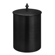 Poubelle avec couvercle diam.21 haut. 25 blackmat - CRISTINA ONDYNA SH99413 