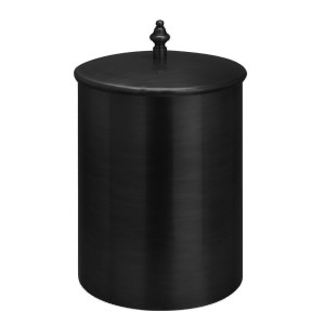 Poubelle avec couvercle diam.21 haut. 25 blackmat - CRISTINA ONDYNA SH99413 