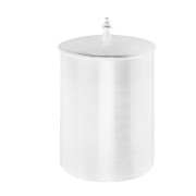 Poubelle avec couvercle diam.21 haut. 25 blanc - CRISTINA ONDYNA SH99424 