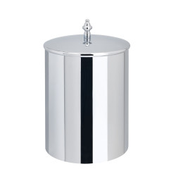 Poubelle avec couvercle diam.21 haut. 25 chrome - CRISTINA ONDYNA SH99451 