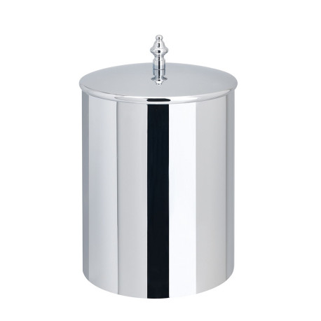 Poubelle avec couvercle diam.21 haut. 25 chrome - CRISTINA ONDYNA SH99451 