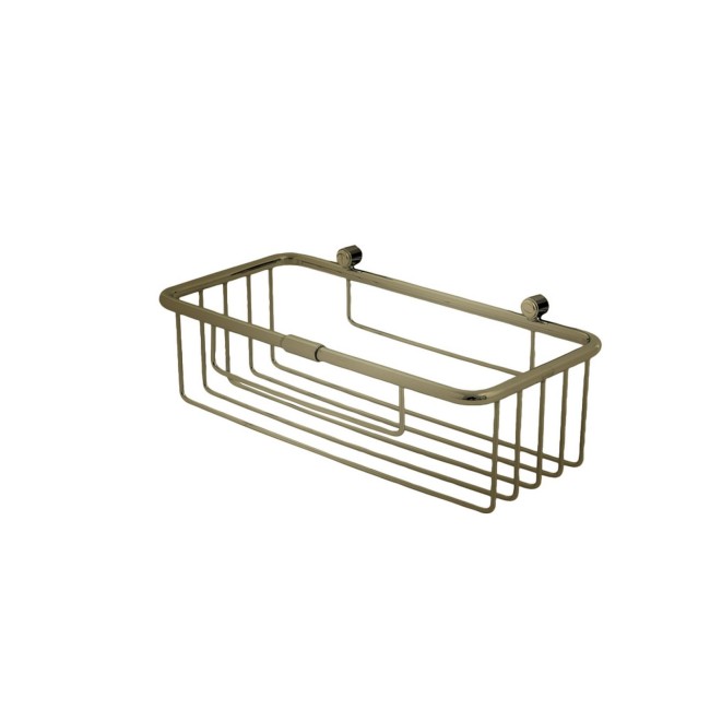 Panier de douche rectangulaire 25*22*8 cm or brosse - CRISTINA ONDYNA SHD1596P 