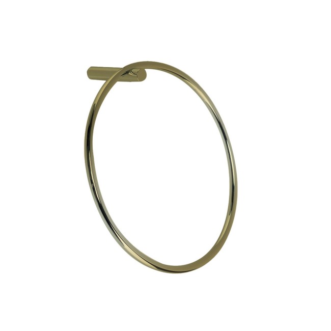Anneau porte serviette hashi diam. 20 cm or brosse - CRISTINA ONDYNA SHHS0796P 