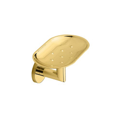 Porte savon mural en laiton medea dore - CRISTINA ONDYNA SHME09M56P 