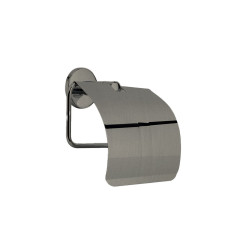 Porte rouleau couvert medea chrome noir brosse - CRISTINA ONDYNA SHME11C75 