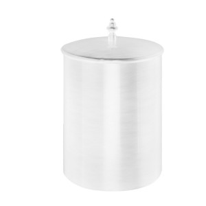 Poubelle avec couvercle diam.21 haut. 25 blanc - CRISTINA ONDYNA SH99424 