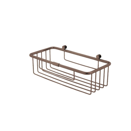 Panier de douche rectangulaire 25*22*8 cm or rose brosse - CRISTINA ONDYNA SHD1534P 