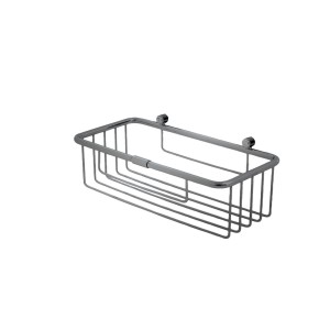 Panier de douche rectangulaire 25*22*8 cm metal brosse - CRISTINA ONDYNA SHD1577 
