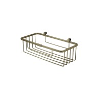 Panier de douche rectangulaire 25*22*8 cm or brosse - CRISTINA ONDYNA SHD1596P 