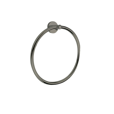 Anneau porte serviette medea chrome noir brosse - CRISTINA ONDYNA SHME0775 