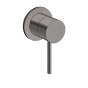 Mitigeur douche encastre tige 6 cm pmr chrome noir brosse - CRISTINA ONDYNA TV63775 