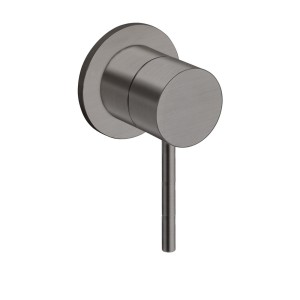 Mitigeur douche encastre tige 6 cm pmr chrome noir brosse - CRISTINA ONDYNA TV63775 