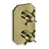 Facade externe chambord laiton thermo 2 sorties vx bronze mat - CRISTINA ONDYNA XC85293 