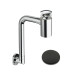 Siphon gain de place bonde u&d avec trop plein black mat - CRISTINA ONDYNA BUS33313