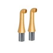 2 colonnettes hautes 130 mm mm3/4" or brosse - CRISTINA ONDYNA CH16096P 