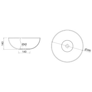 Vasque lavabo à poser BOL - SALGAR 26536