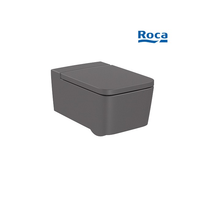 Cuvette de toilette carrée suspendue Inspira onyx - ROCA A346537640