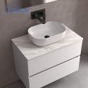 Vasque à poser Carla Porcelaine Blanche - SALGAR 103343