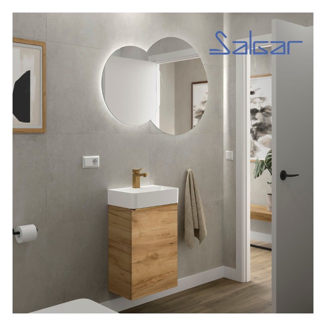 Meuble de salle de bain Aida 440 Chêne Africain - SALGAR 114647