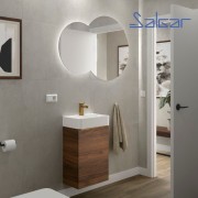 Meuble de salle de bain Aida 440 Noyer Maya - SALGAR 114648