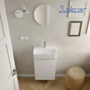 Meuble de salle de bain Aida 440 Blanc Brillant - SALGAR 114650