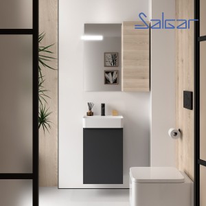 Meuble de salle de bain Aida 440 Anthracite Mat - SALGAR 114651
