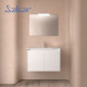 Meuble salle de bains 2 portes et vasque Noja 800 Blanc Brillant - SALGAR 105077