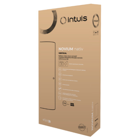 Radiateur chaleur douce 1000W NOVIUM NATIV Vertical - INTUIS M242213