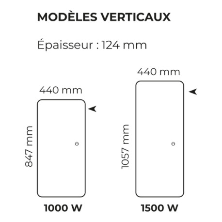 Radiateur chaleur douce NOVIUM NATIV Vertical INTUIS 