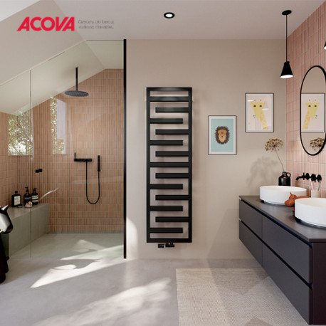Sèche-serviette ACOVA mixte KAPLA 493W+500W - AKPSS110050MDAF