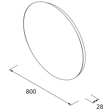 Miroir circulaire rétroéclairé Nora D80 - SALGAR 97307