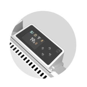 Radiateur électrique vertical 1500W ETIC NATIV - INTUIS M233215