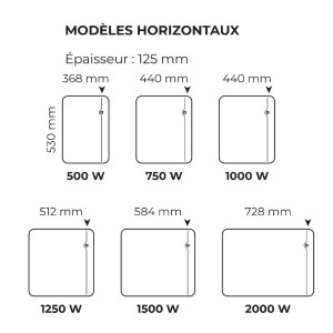 Radiateur électrique vertical ETIC NATIV INTUIS