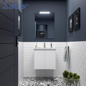 Ensemble Salle De Bains Noja 70 2 Portes White Satin - SALGAR 105283 