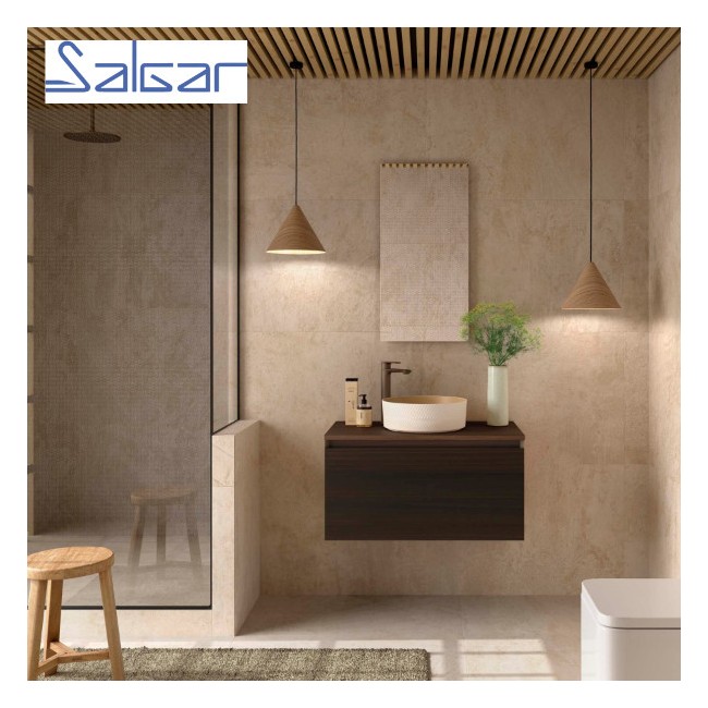 Meuble salle de bains 1 Tiroir Mara 800 Eucalyptus Océanie - SALGAR 113998