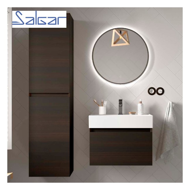 Meuble salle de bains 1 Tiroir Mara 600 Eucalyptus Océanie - SALGAR 113995