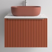Meuble de salle de bains 1 tiroir BIBA 700 TERRACOTA - SALGAR 102990