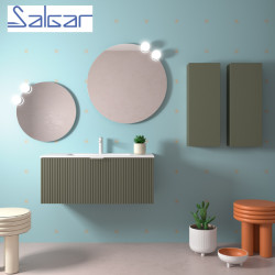 Meuble de salle de bains 1 tiroir BIBA 1000 GREEN FOREST - SALGAR 102983