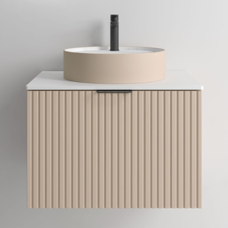 Meuble de salle de bains 1 tiroir BIBA 700 MACCHIATO - SALGAR 102945