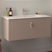 Meuble de salle de bains 1 tiroir BIBA 900 MACCHIATO - SALGAR 102946